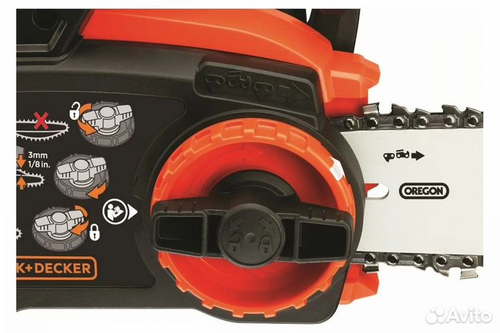 Аккумуляторная цепная пила Black+Decker GKC3630L20