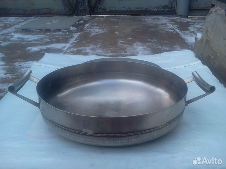 Казан нержавейка переносной с подставкой