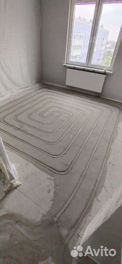 Тёплый пол в существующей стяжке