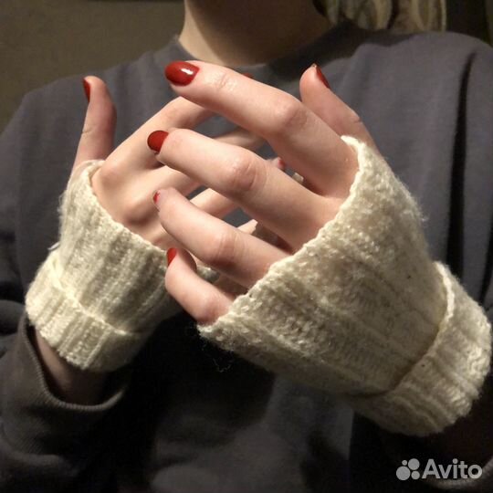 Митенки вязаные