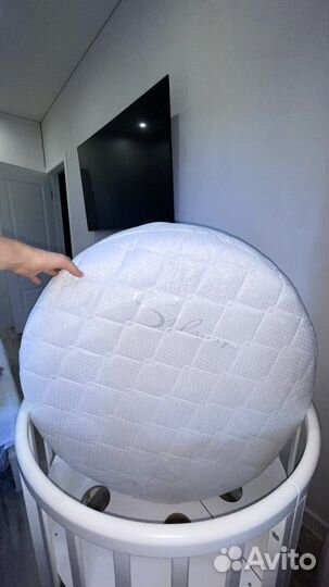Матрас детский круглый 75х75 кокосовый