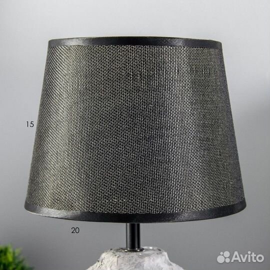 Настольная лампа 'Эсмира' Е14 40Вт серый 20х20х33с