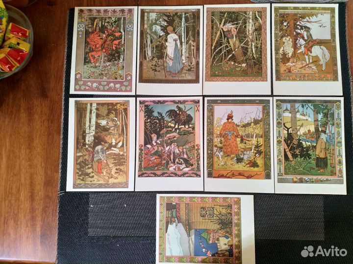 Открытки И.Я.Билибин Иллюстрации к сказкам, 1965г