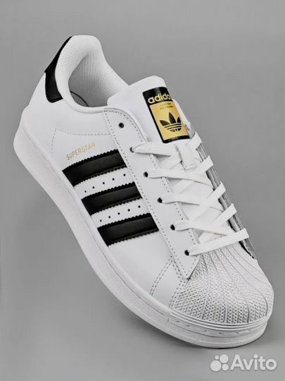 Кроссовки Adidas Originals Superstar белые m-2977