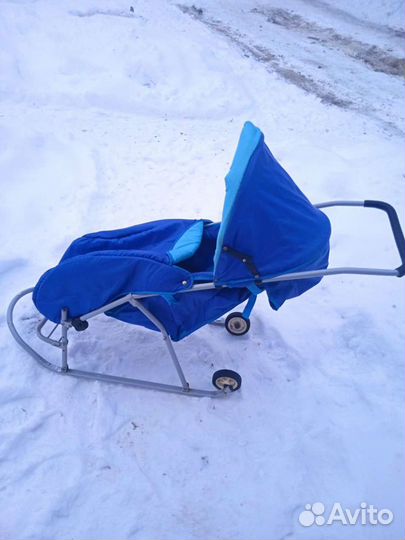 Детские санки коляска бу