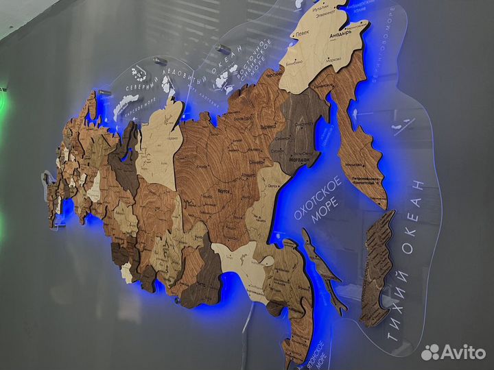 Настенная карта России
