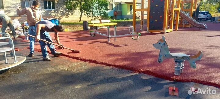 Бесшовное резиновое покрытие с гарантией