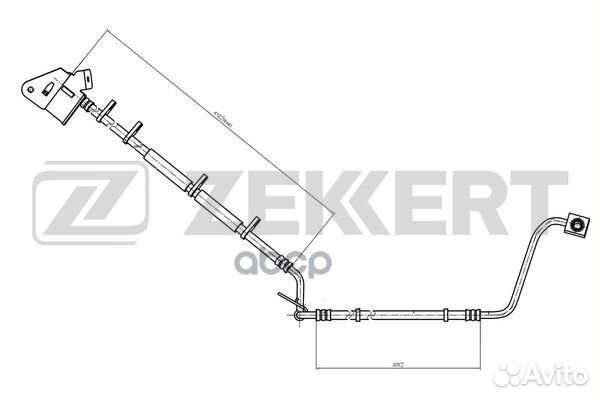 Шланг тормозной передний левый Jeep Grand Chero