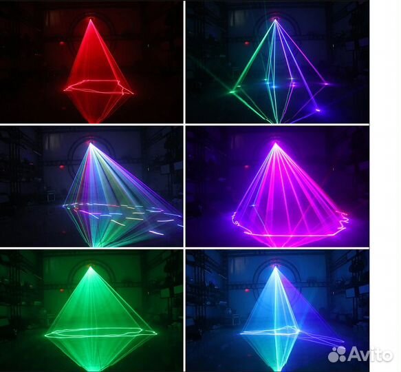 Лазерная шоу система Сканер Проектор Цветомузыка