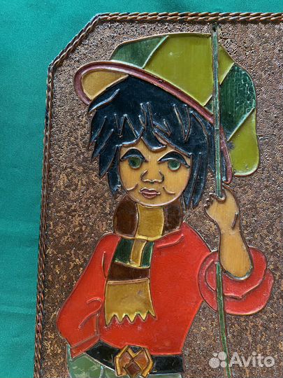 Пано из меди и эмали