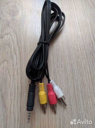 Аудио-видео кабель тюльпан 3RCA(M), 3.5jack