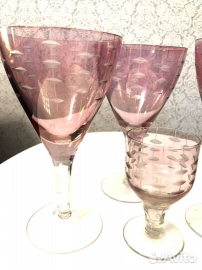 Бокалы цветное стекло