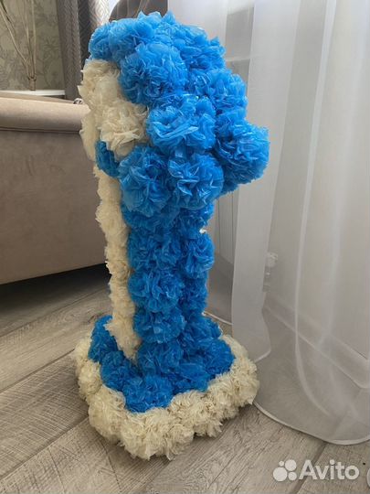 Объемная цифра 1 единица