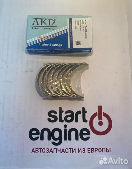 Вкладыши шатунные AKD A18XER STD