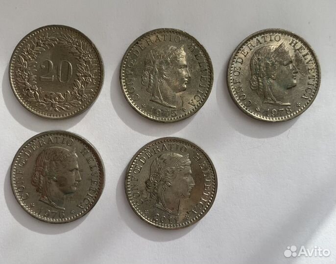 Монеты Швейцарии