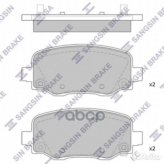 Колодки тормозные jeep cherokee BRG 14- задн. s