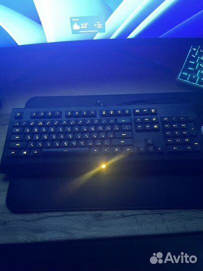 Клавиатура razer и наушники hyper x комплект