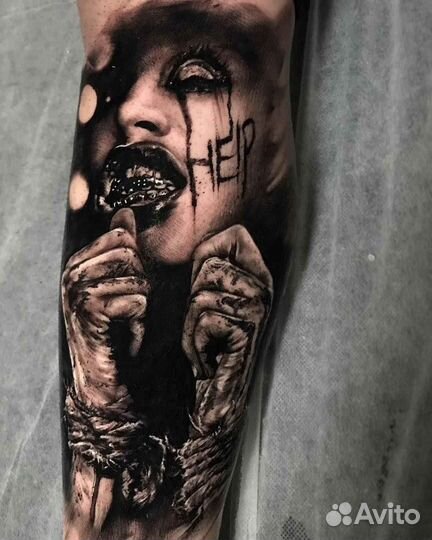 Художественная татуировка качественно