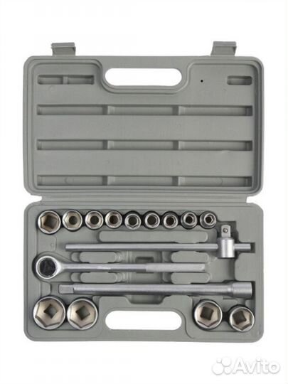 Набор торцевых головок Тундра 881880, 19 предм