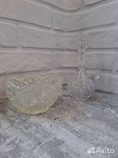 Хрусталь посуда СССР винтаж