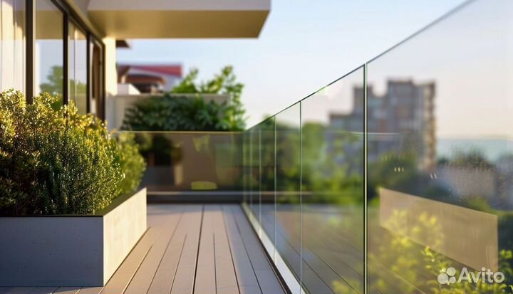 Стеклянное ограждение