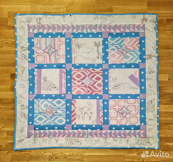 Детское лоскутное одеяло 