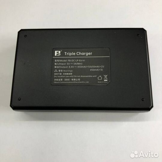 Зарядное устройство на 3 аккумулятора Canon LP-E6