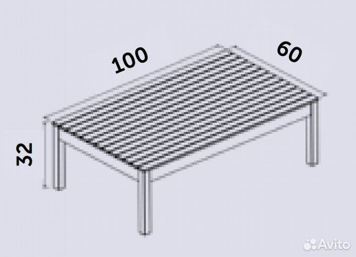Комплект садовой мебели из акации 