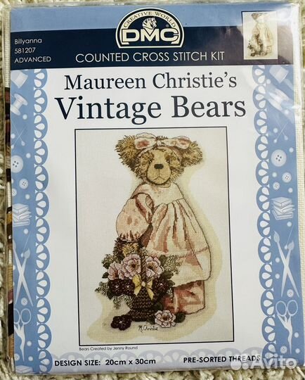 Набор для вышивания DMC Vintage Bears