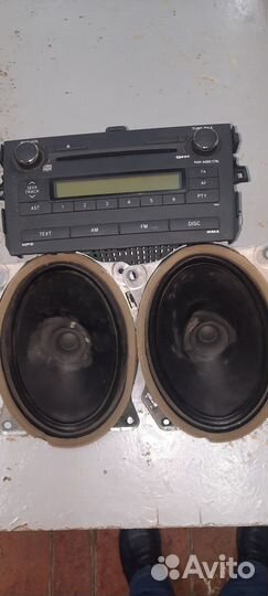 Штатная магнитола на toyota corolla 150
