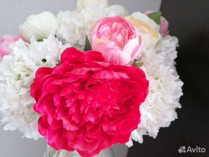 Искусственные цветы Пионы 70 см
