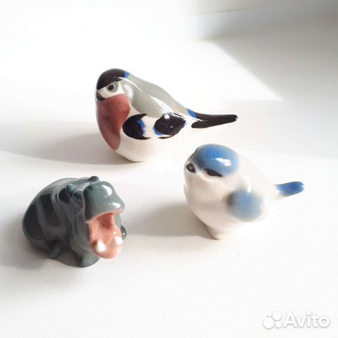 Фарфоровые статуэтки зверей лфз, СССР