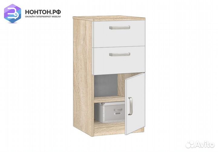 Тумба Сонома 14.02 дуб сонома / белая