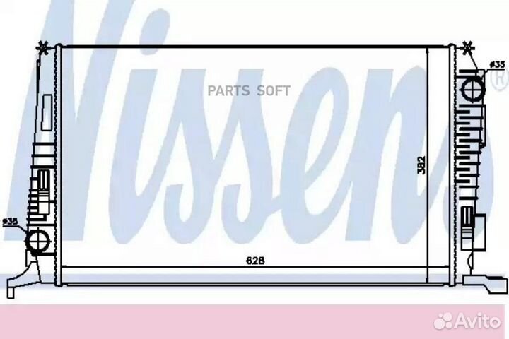 Радиатор охлаждения двс dacia duster (2010) 1.5 DC