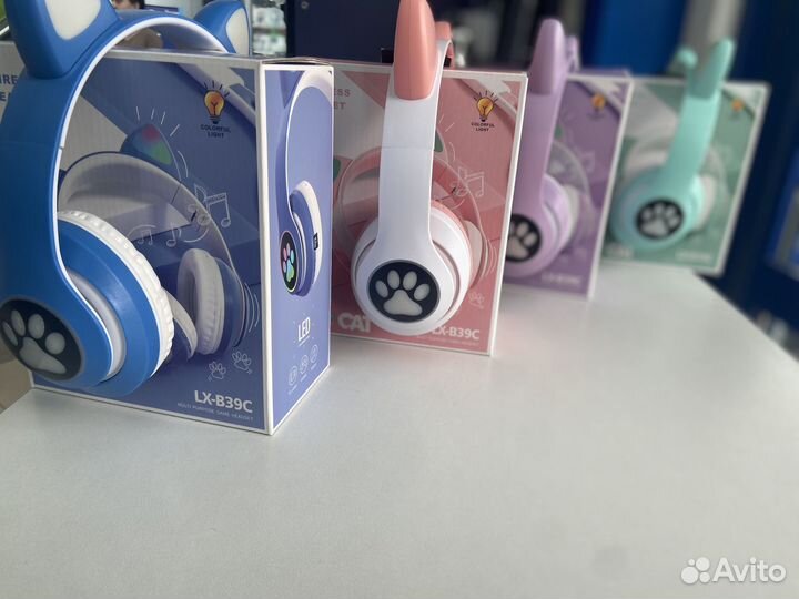 Наушники с кошачьими ушками