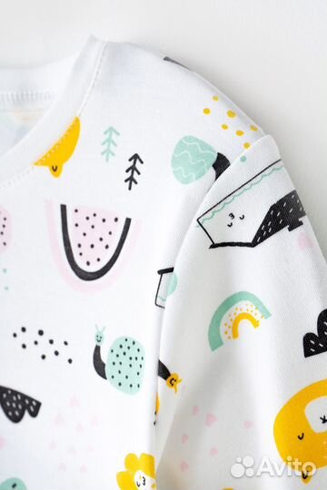 Пижама для девочки Crockid К 1552 домик в ле (98)