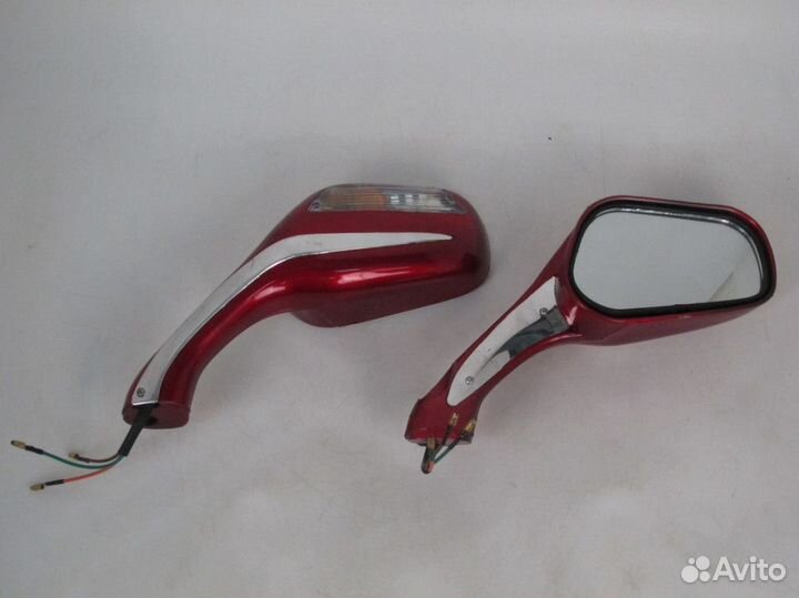 Зеркала (070) пласт каплевидные объемные красные п