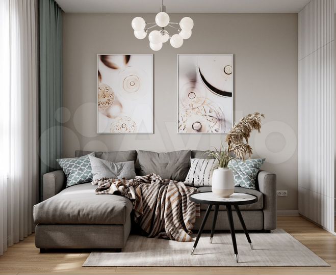 3-к. квартира, 54,6 м², 10/17 эт.