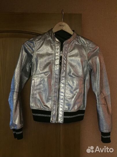 Кожаная куртка-бомбер Patrizia Pepe