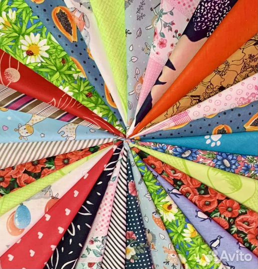 Набор лоскутов для творчества/Отрезы новой ткани