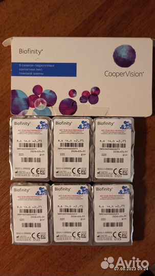 Линзы биофинити