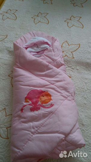 Конверт-одеяло для девочки на выписку