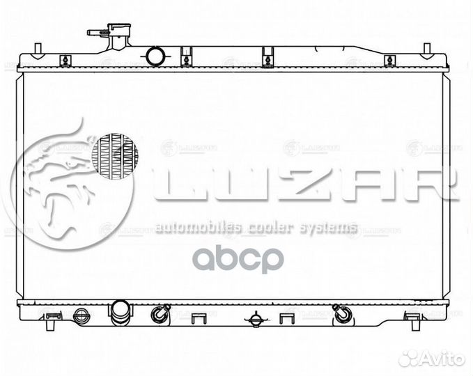Радиатор охлаждения двигателя для а/м Honda CR