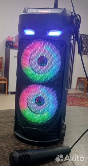 Музыкальная колонка с караоке блютуз