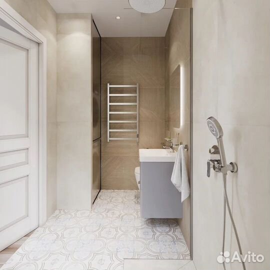 Тумба с раковиной stworki Ларвик 50 серая матовая