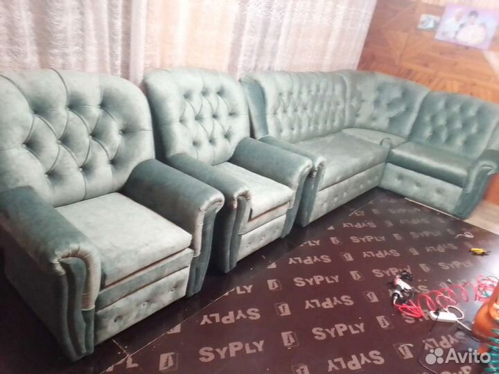 Ремонт и перетяжка мягкой мебели на дому