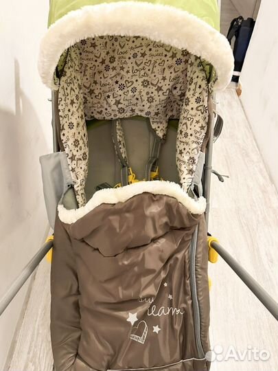 Детские санки коляска с колесами бу