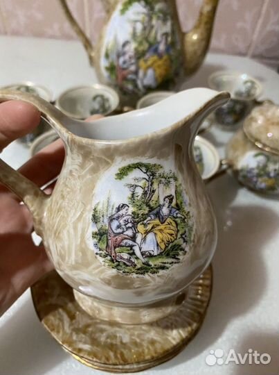 Сервиз кофейный антикварный george V на 6 персон