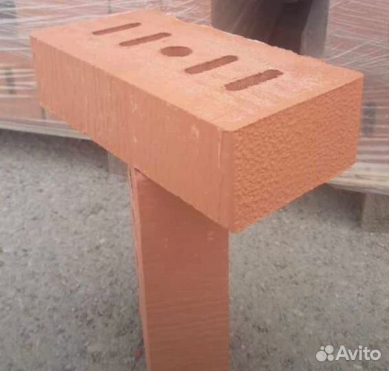 Кирпич красный полнотелый цокольный от 4000 штук