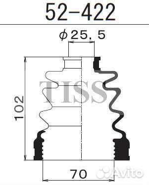 Пыльник шруса внутреннего